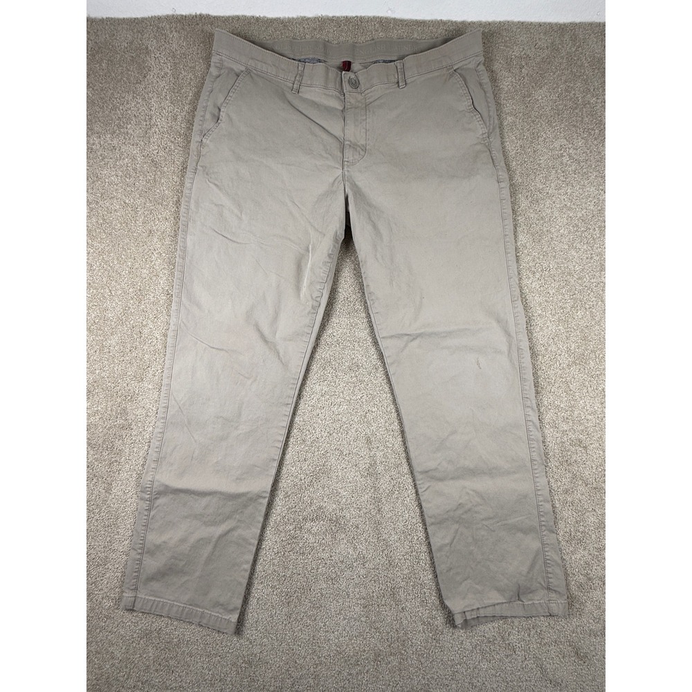 English Laundry Mens Chino Pants 40x32 Khaki Tan Stretch Cotton Straight Leg
